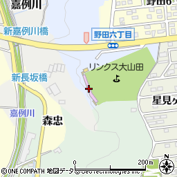 ゴルフクラブリンクス大山田周辺の地図