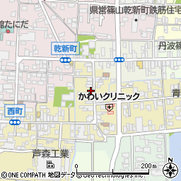 兵庫県丹波篠山市西町16周辺の地図