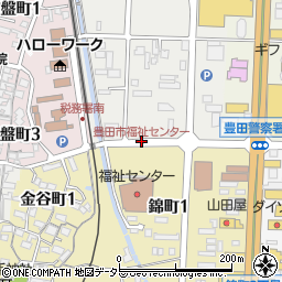 豊田市福祉センター周辺の地図