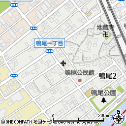 名古屋鳴尾郵便局周辺の地図