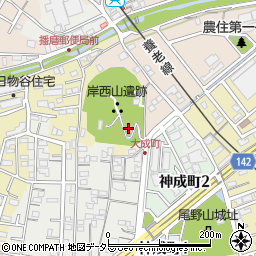 尾野神社周辺の地図