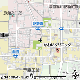 兵庫県丹波篠山市西町68周辺の地図