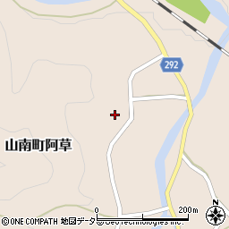 兵庫県丹波市山南町阿草869周辺の地図