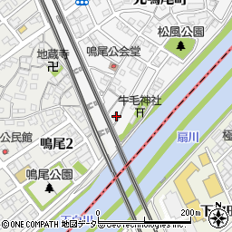愛知県名古屋市南区元鳴尾町164周辺の地図