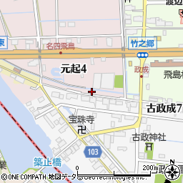 〒490-1437 愛知県海部郡飛島村元起の地図