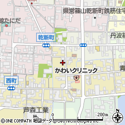 兵庫県丹波篠山市西町12周辺の地図