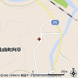 兵庫県丹波市山南町阿草862周辺の地図