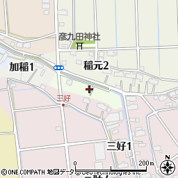 愛知県弥富市大縄場町周辺の地図