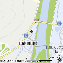 兵庫県丹波市山南町山崎9周辺の地図