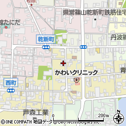 兵庫県丹波篠山市西町10周辺の地図