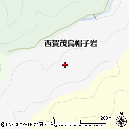 京都府京都市北区西賀茂烏帽子岩周辺の地図