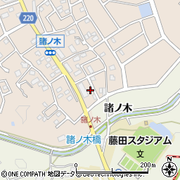 愛知県名古屋市緑区諸の木2丁目2502周辺の地図