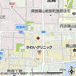兵庫県丹波篠山市西町38周辺の地図