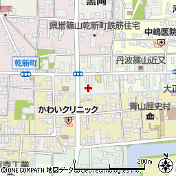 兵庫県丹波篠山市魚屋町22周辺の地図