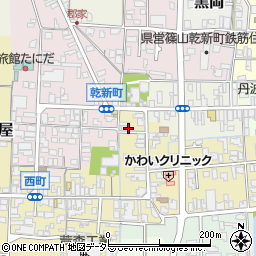 兵庫県丹波篠山市西町4周辺の地図