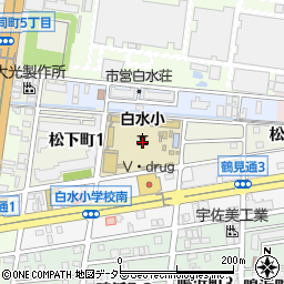 愛知県名古屋市南区松下町周辺の地図