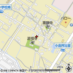 滋賀県守山市小島町1567-9周辺の地図