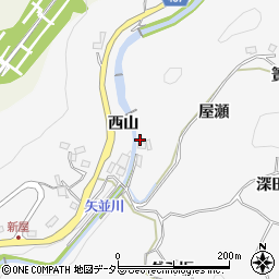 愛知県豊田市穂積町屋瀬周辺の地図