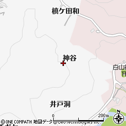 愛知県豊田市穂積町神谷周辺の地図