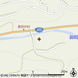 愛知県北設楽郡東栄町月向平周辺の地図
