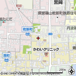 兵庫県丹波篠山市西町2周辺の地図