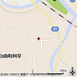 兵庫県丹波市山南町阿草931周辺の地図