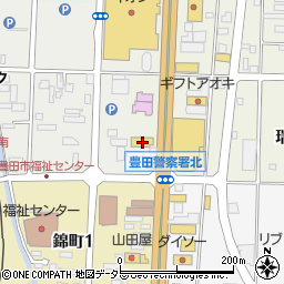 牛角ビュッフェ豊田店周辺の地図