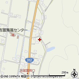 兵庫県神崎郡神河町吉冨周辺の地図