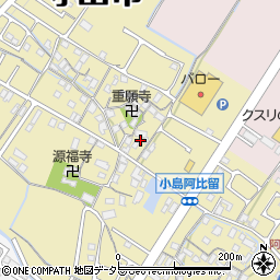 滋賀県守山市小島町1554周辺の地図