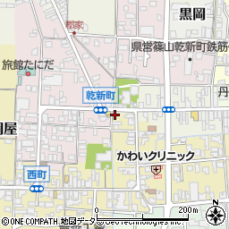 兵庫県丹波篠山市西町1周辺の地図