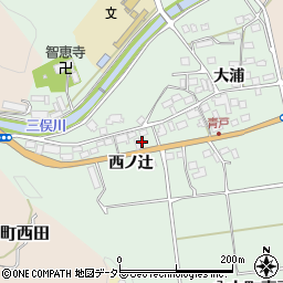 京都府南丹市八木町青戸西ノ辻周辺の地図