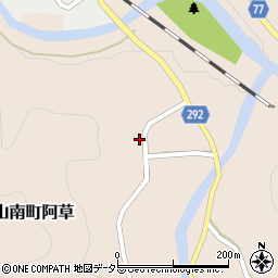 兵庫県丹波市山南町阿草935周辺の地図