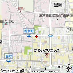 兵庫県丹波篠山市魚屋町46周辺の地図