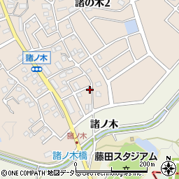 愛知県名古屋市緑区諸の木2丁目2603周辺の地図