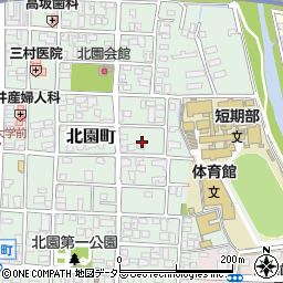 岡山県津山市北園町27周辺の地図