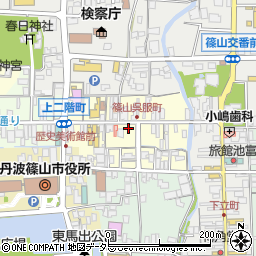 兵庫県丹波篠山市呉服町周辺の地図