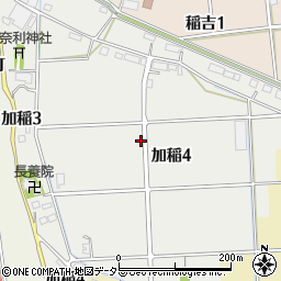愛知県弥富市加稲周辺の地図