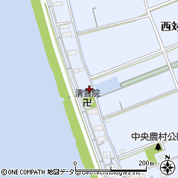 近江島排水機場周辺の地図