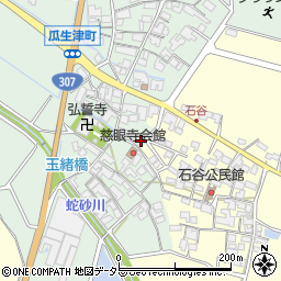 滋賀県東近江市瓜生津町1258周辺の地図
