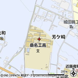 桑名工業高校電気科管理室周辺の地図