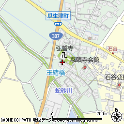 滋賀県東近江市瓜生津町1310周辺の地図