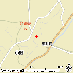 岡山県美作市小野周辺の地図