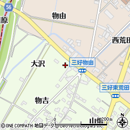 愛知県みよし市福田町大沢12周辺の地図