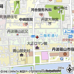 篠山食料品店周辺の地図