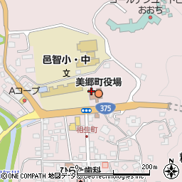 美郷町役場　建設課水道・住宅周辺の地図