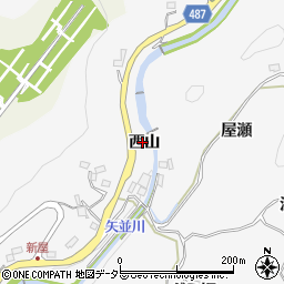 愛知県豊田市穂積町西山周辺の地図