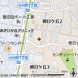 愛知県豊田市朝日ケ丘2丁目49周辺の地図