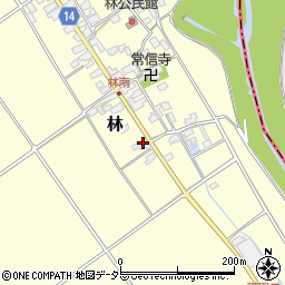 滋賀県蒲生郡竜王町林428周辺の地図