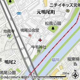 愛知県名古屋市南区元鳴尾町210周辺の地図