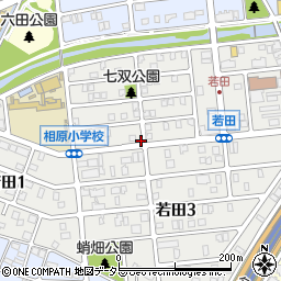 愛知県名古屋市緑区若田周辺の地図